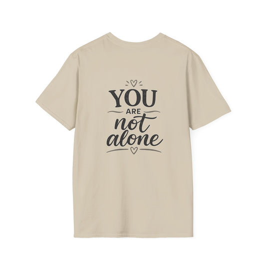 Women's Mental Health Support T-Shirt — "On a Mission to Listen" / "You Are Not Alone"