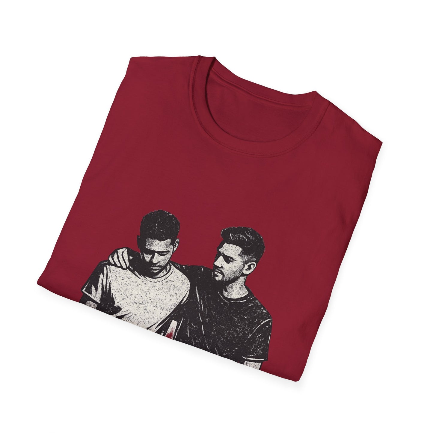 Men's Mental Health T-Shirt — "On a Mission to Listen" / "You Are Not Alone"