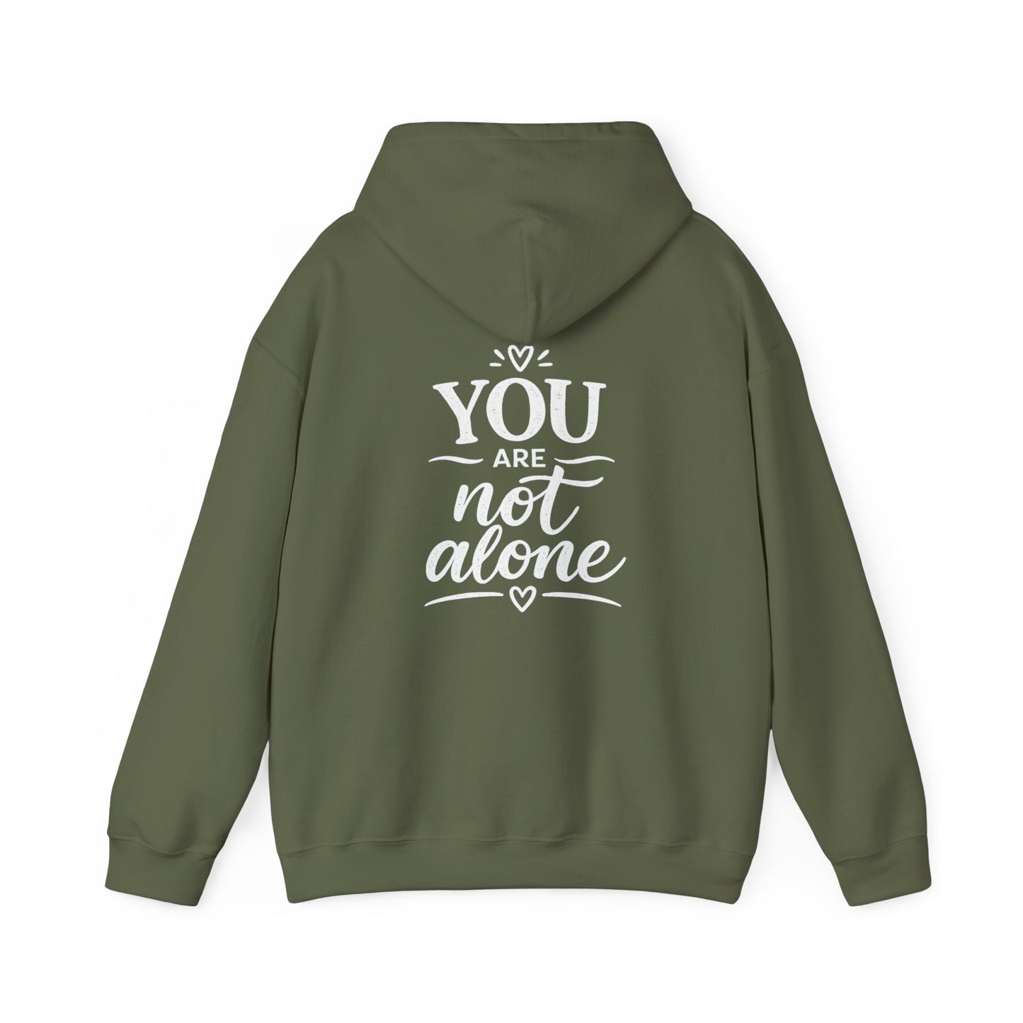 Men’s Mental Health Hoodie — “On a Mission to Listen” / “You Are Not Alone”
