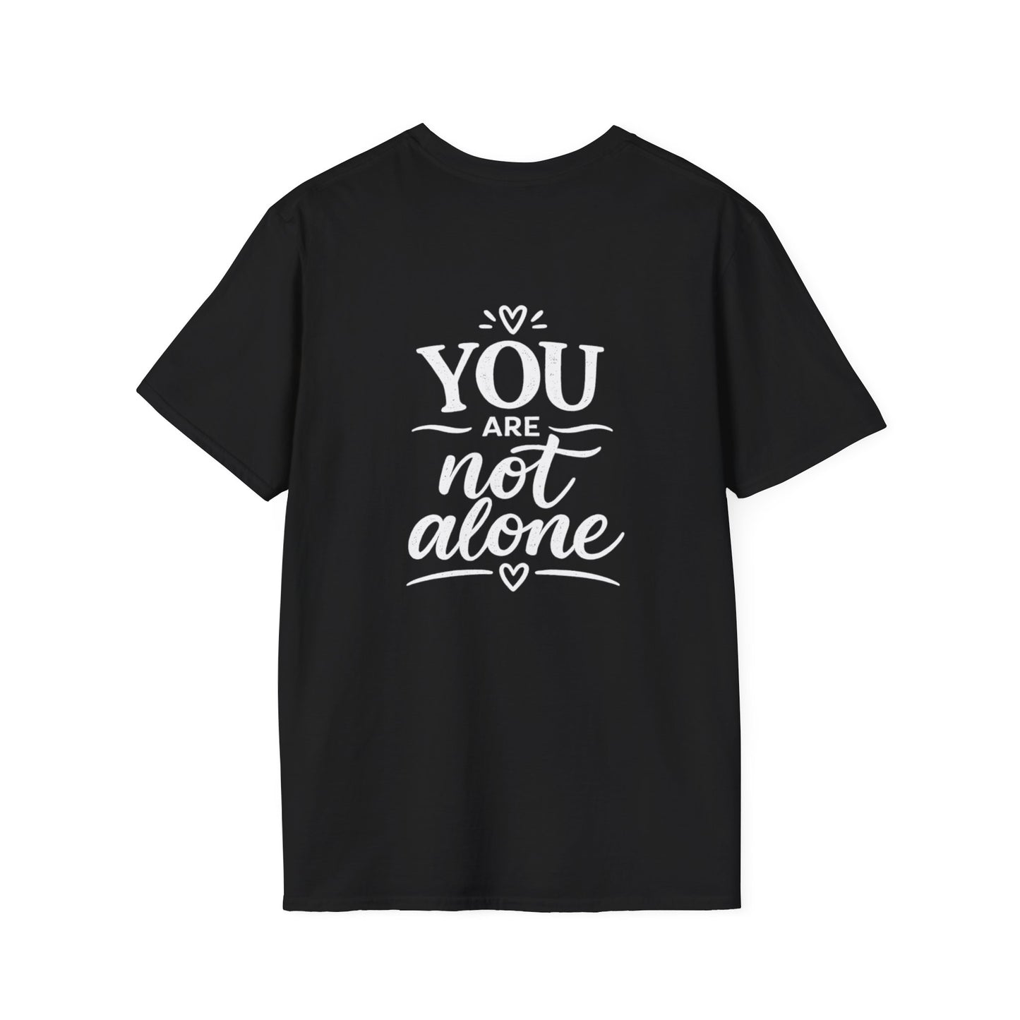 Men's Mental Health T-Shirt — "On a Mission to Listen" / "You Are Not Alone"