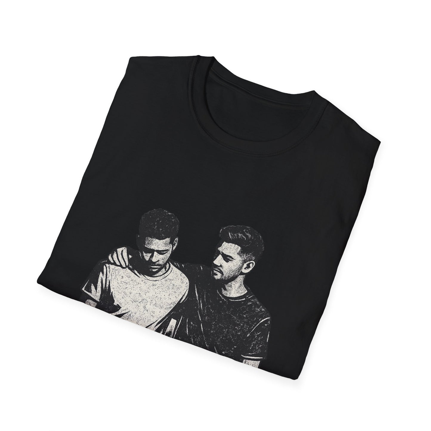 Men's Mental Health T-Shirt — "On a Mission to Listen" / "You Are Not Alone"