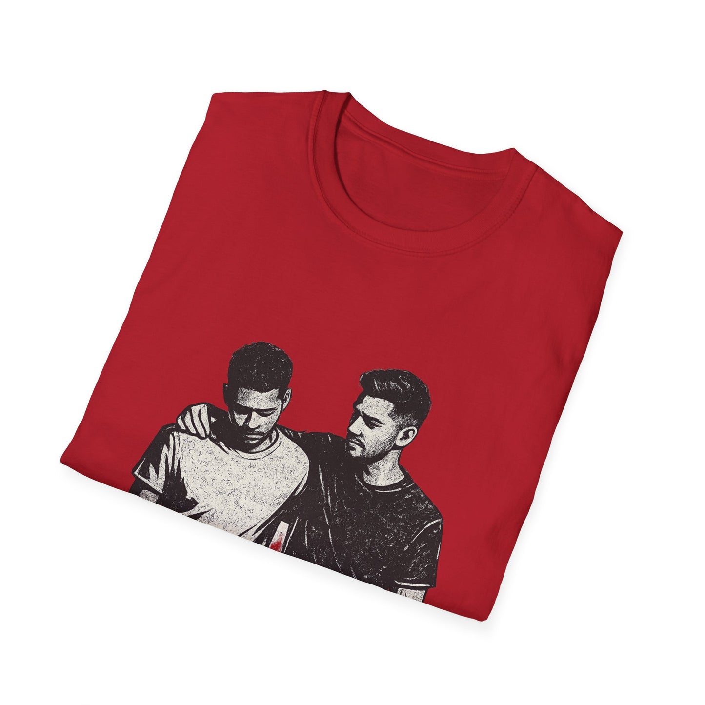 Men's Mental Health T-Shirt — "On a Mission to Listen" / "You Are Not Alone"