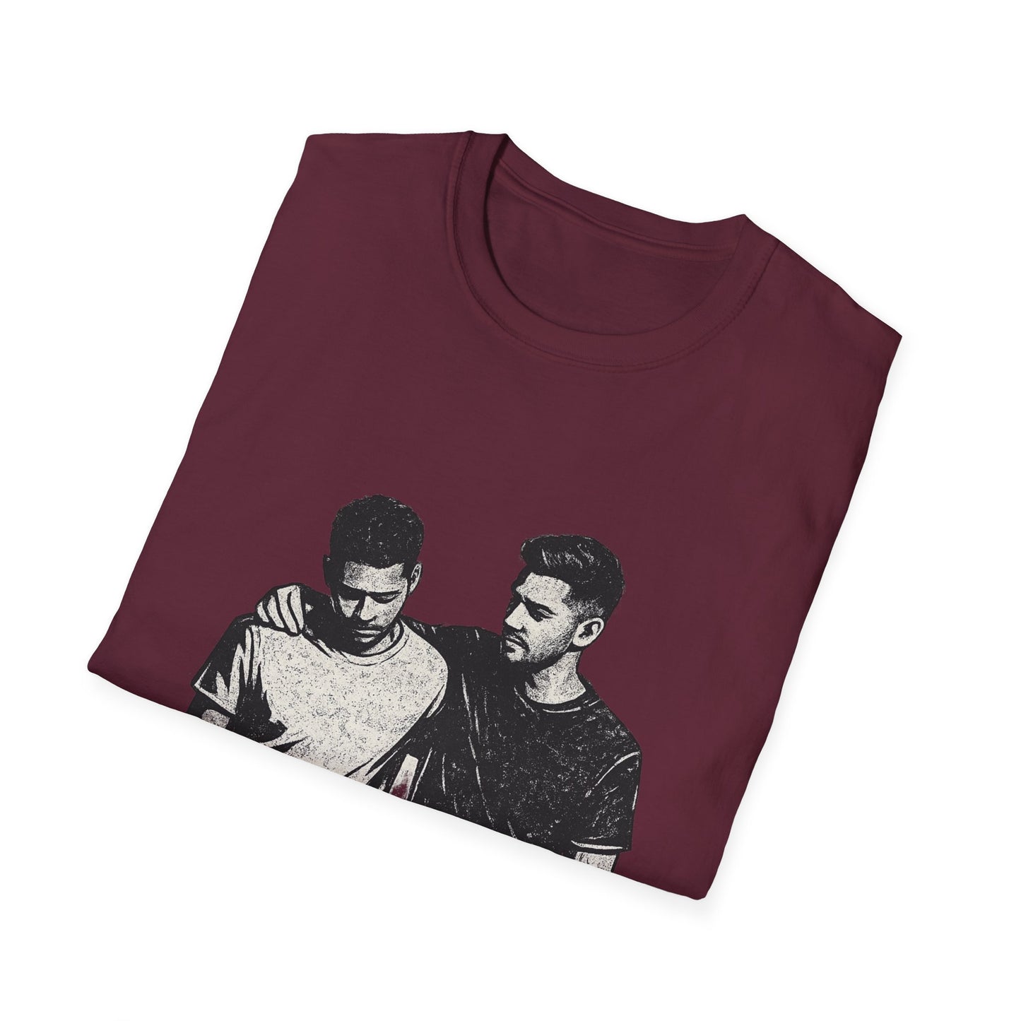 Men's Mental Health T-Shirt — "On a Mission to Listen" / "You Are Not Alone"