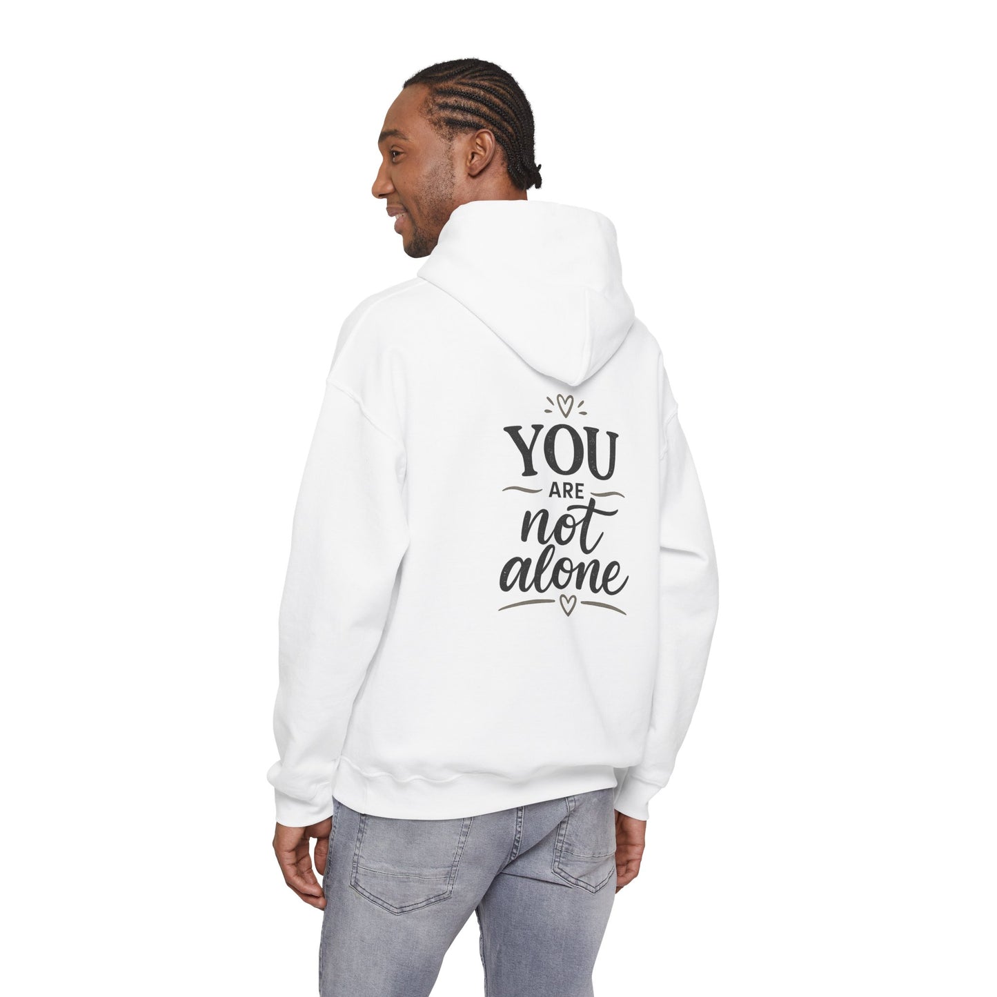 Mental Health Hoodie — "On a Mission to Listen" / "You Are Not Alone"