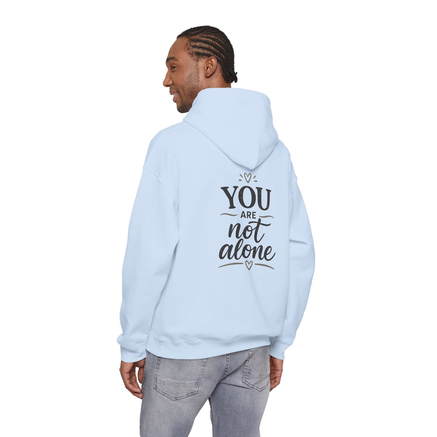 Mental Health Hoodie — "On a Mission to Listen" / "You Are Not Alone"