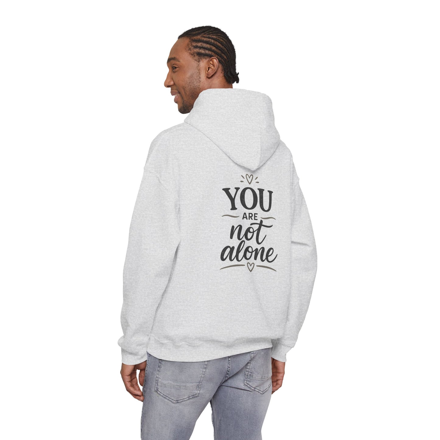 Mental Health Hoodie — "On a Mission to Listen" / "You Are Not Alone"