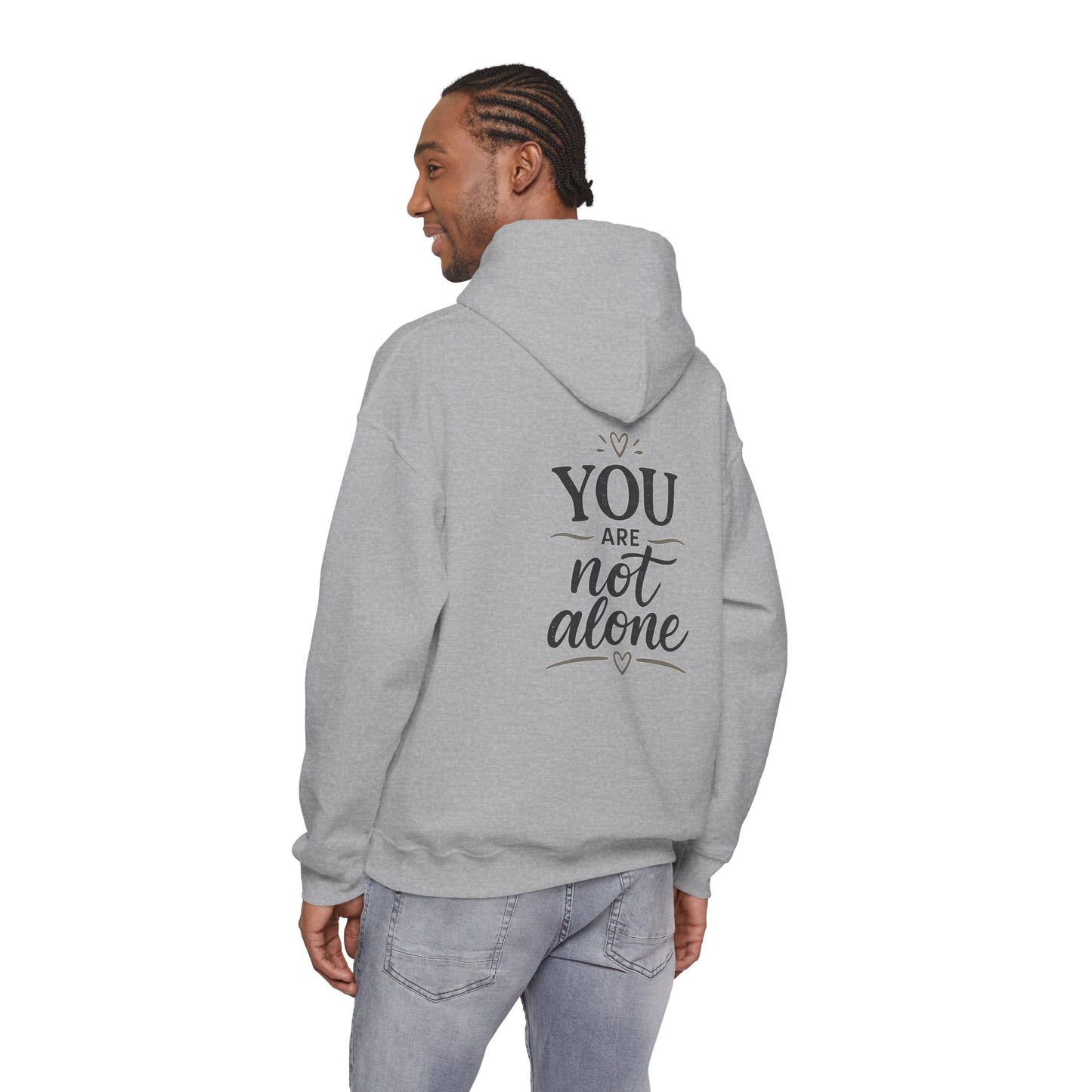 Mental Health Hoodie — "On a Mission to Listen" / "You Are Not Alone"
