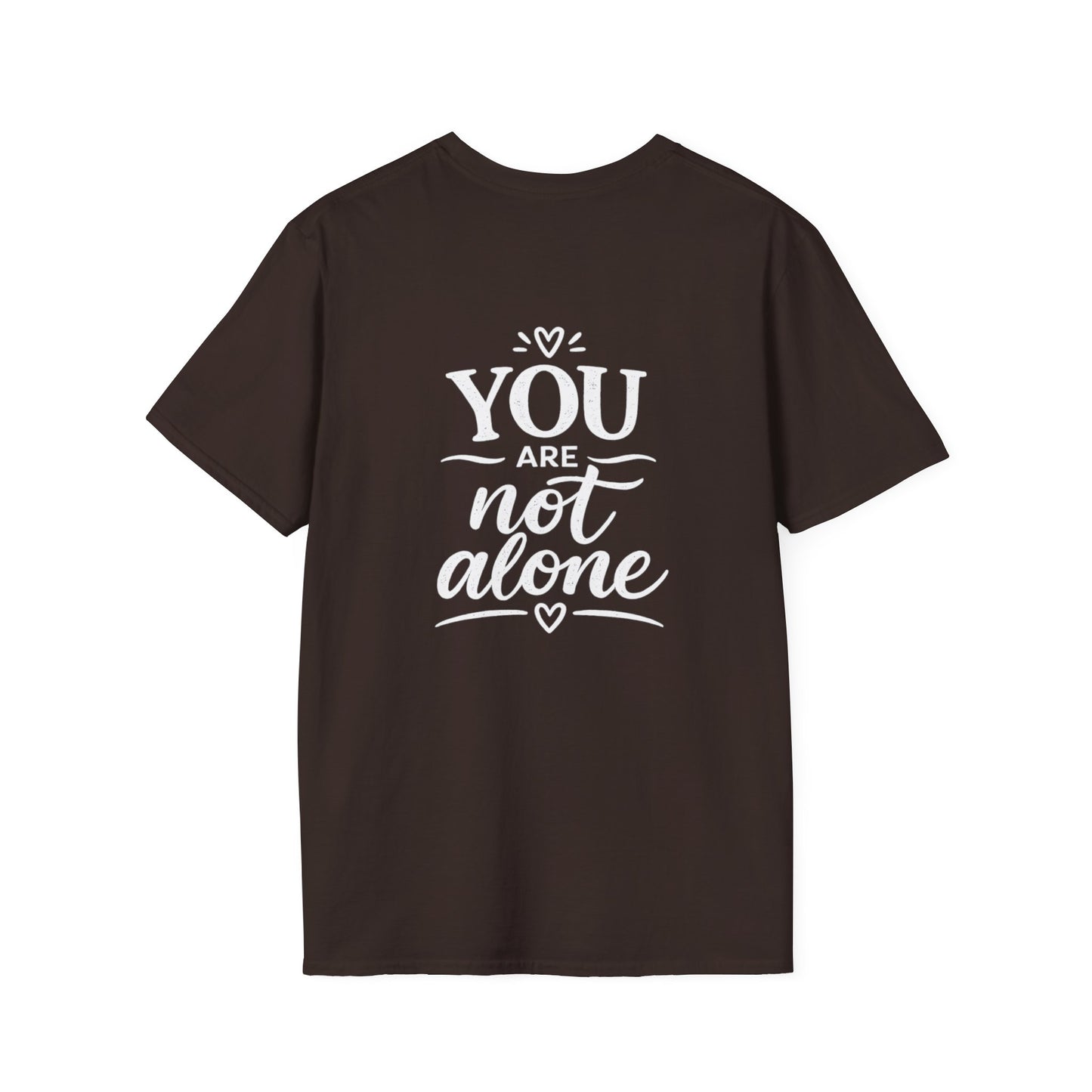 Men's Mental Health T-Shirt — "On a Mission to Listen" / "You Are Not Alone"