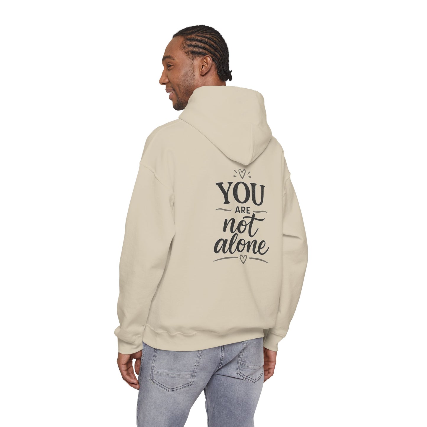 Mental Health Hoodie — "On a Mission to Listen" / "You Are Not Alone"