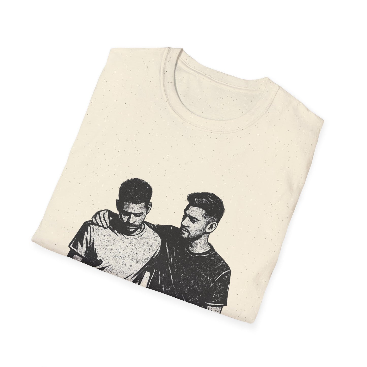 Men's Mental Health Tee — "On a Mission to Listen" / "You Are Not Alone"