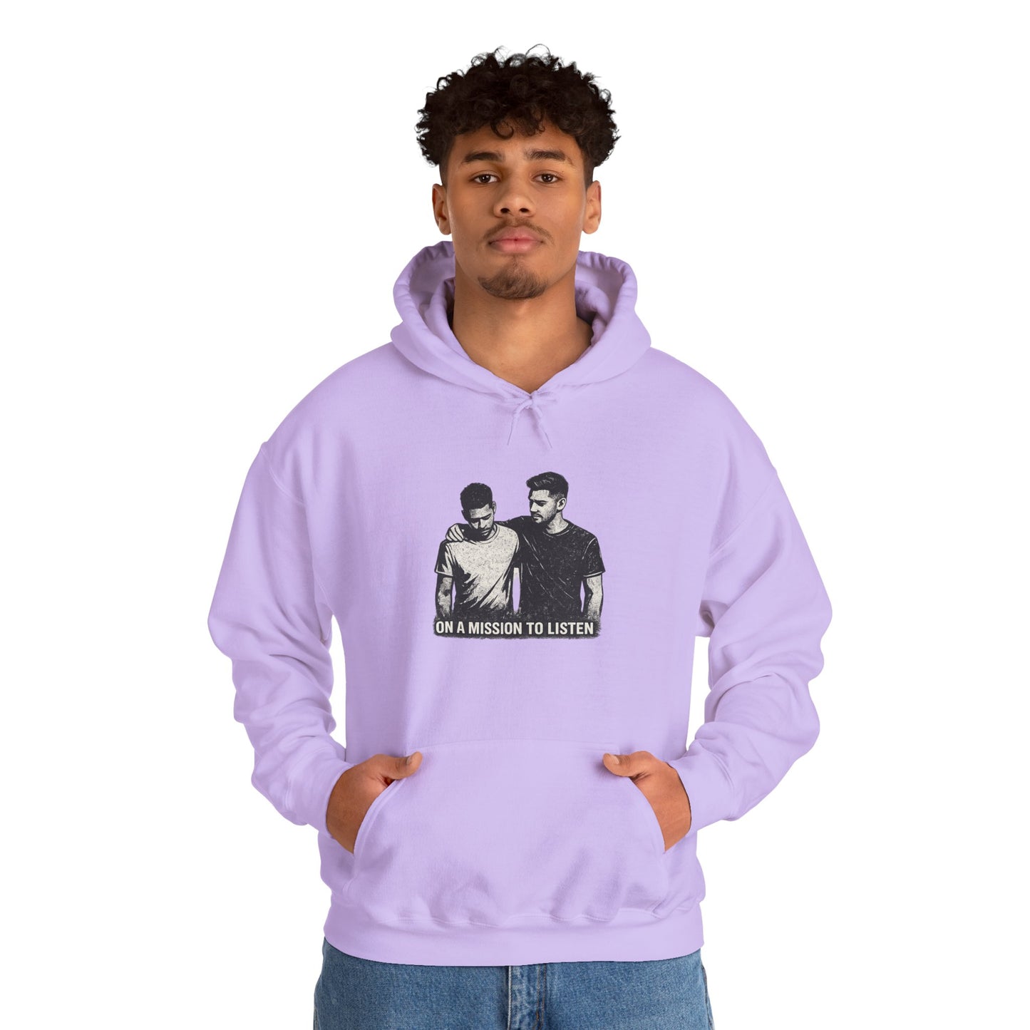 Mental Health Hoodie — "On a Mission to Listen" / "You Are Not Alone"
