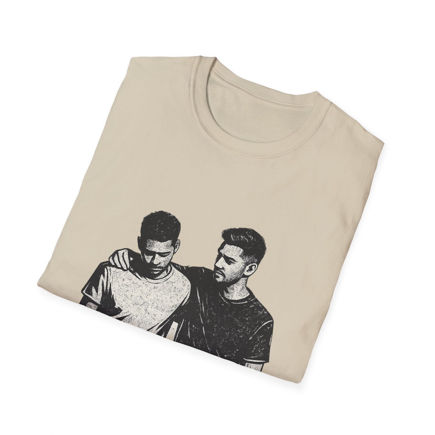 Men's Mental Health Tee — "On a Mission to Listen" / "You Are Not Alone"