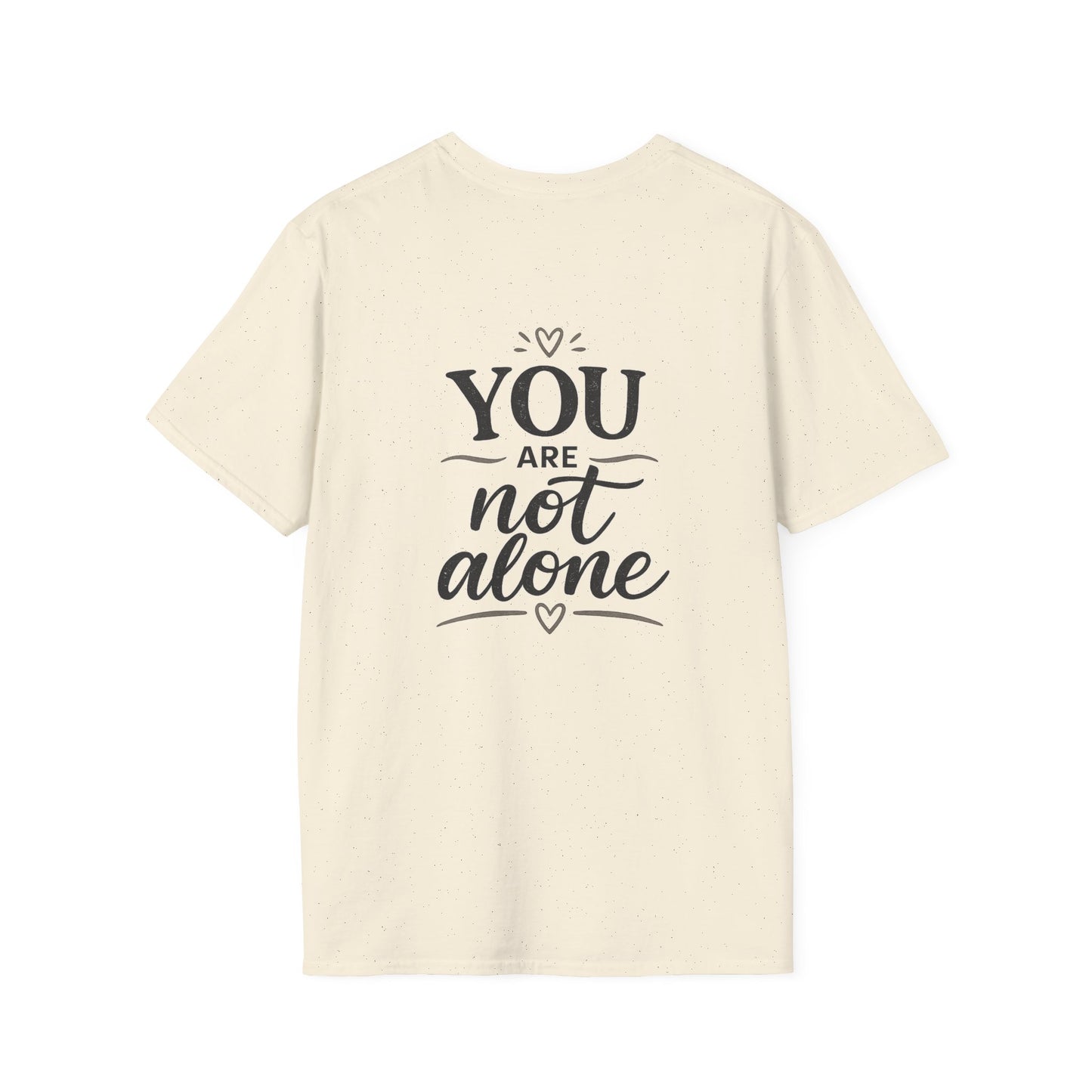 Men's Mental Health Tee — "On a Mission to Listen" / "You Are Not Alone"