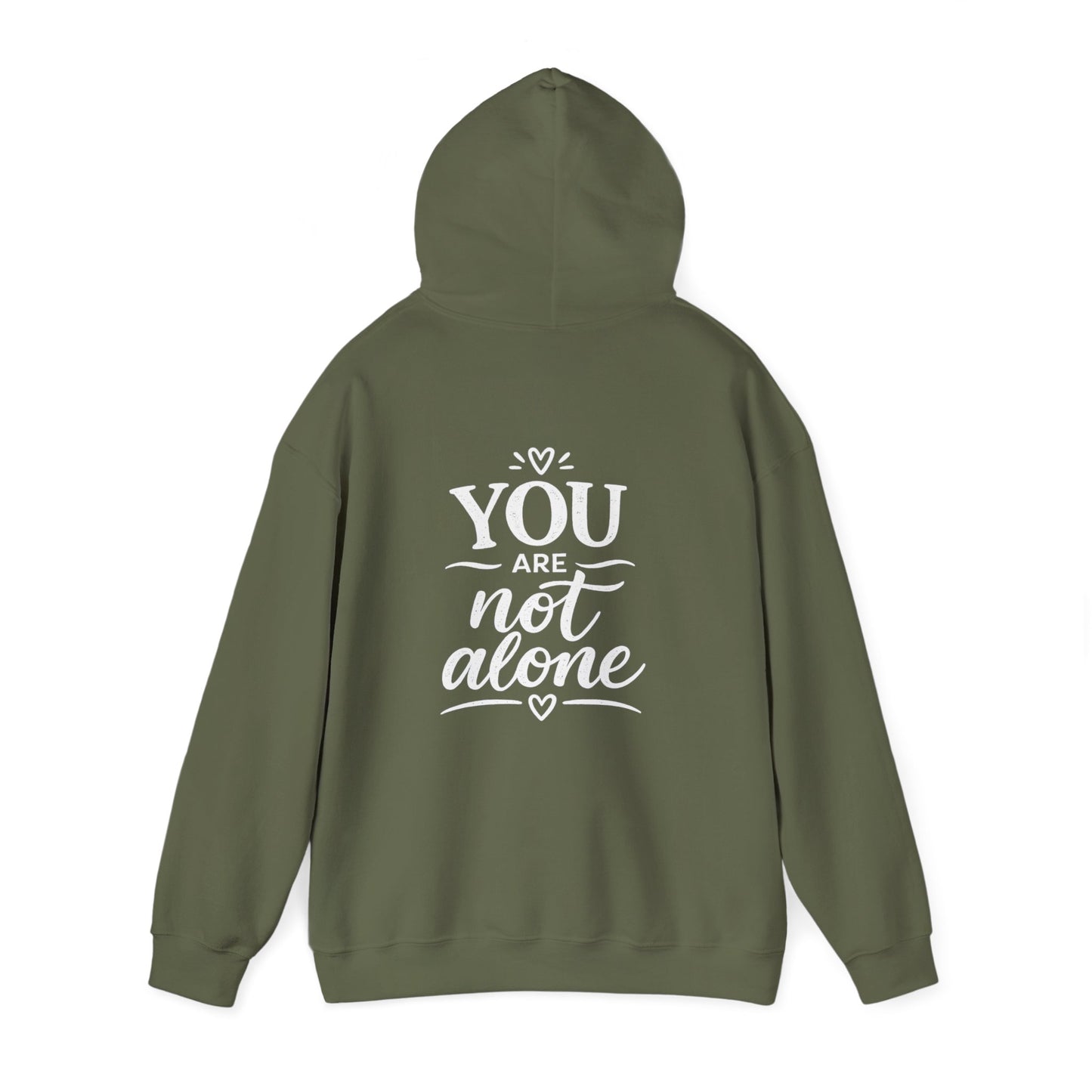 Men’s Mental Health Hoodie — “On a Mission to Listen” / “You Are Not Alone”