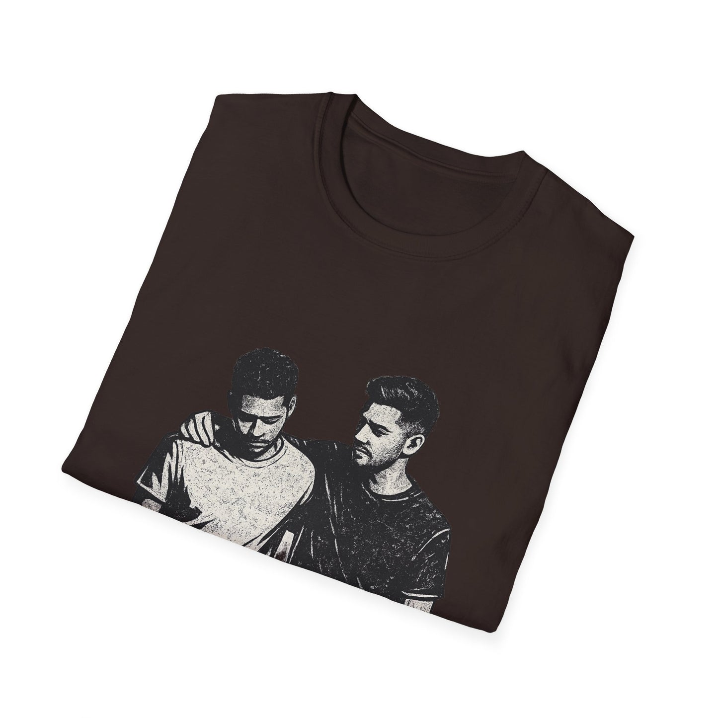 Men's Mental Health T-Shirt — "On a Mission to Listen" / "You Are Not Alone"