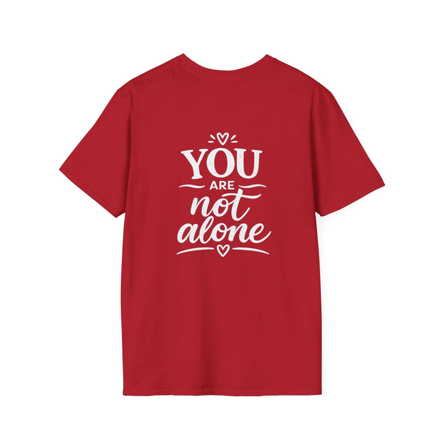 Men's Mental Health T-Shirt — "On a Mission to Listen" / "You Are Not Alone"